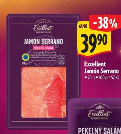   Excellent Jamón Serrano 70 g 