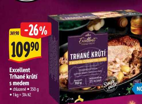 Excellent Trhané krůtí s medem 350 g