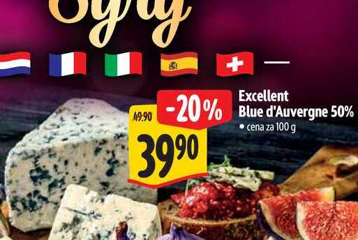 Excellent Blue d'Auvergne 50% 100 g