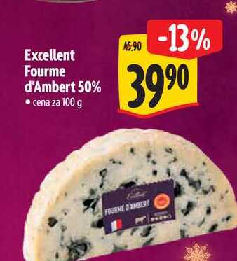 Excellent Fourme d'Ambert 50% 100 g