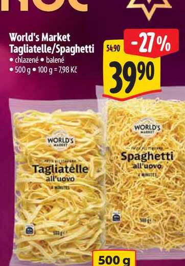 World's Market Tagliatelle/Spaghetti 500 g