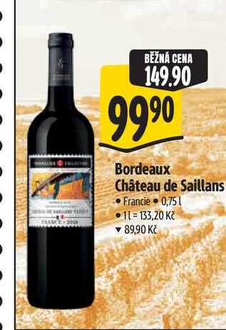 Bordeaux Château de Saillans 0,75 l