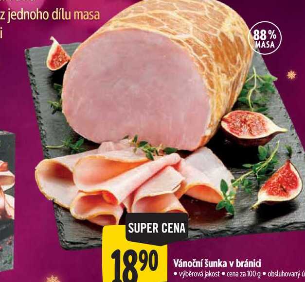   Vánoční šunka v bránici  100 g