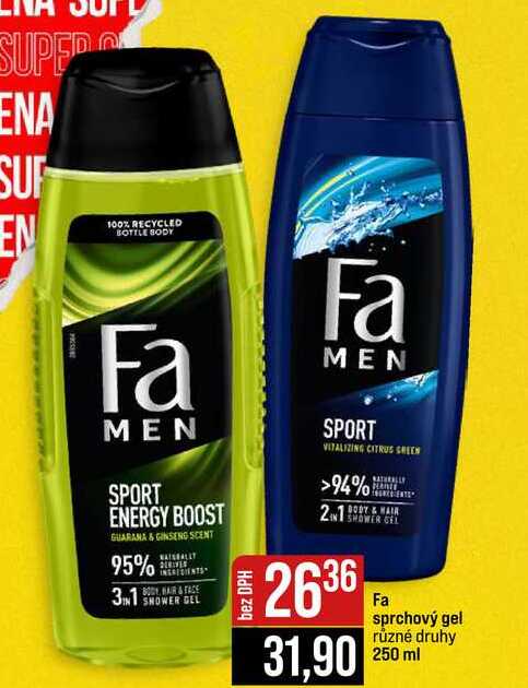 Fa sprchový gel různé druhy 250 ml