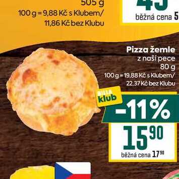 Pizza žemle z naší pece 80 g