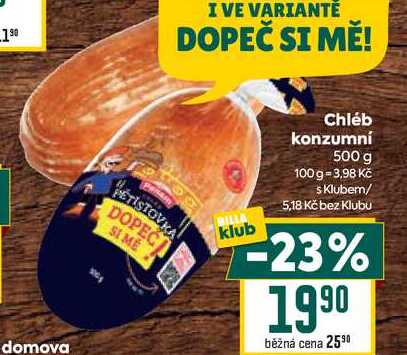 Chléb konzumní 500 g