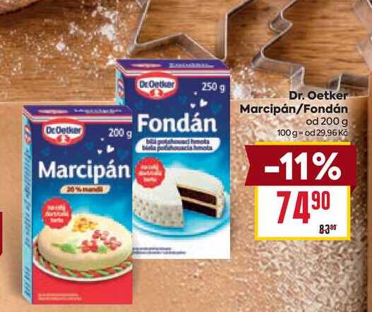 Dr. Oetker Fondán Marcipán/Fondán od 200 g