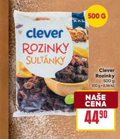 Clever Rozinky 500 g 