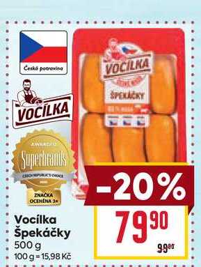 Vocilka špekáčky 500 g