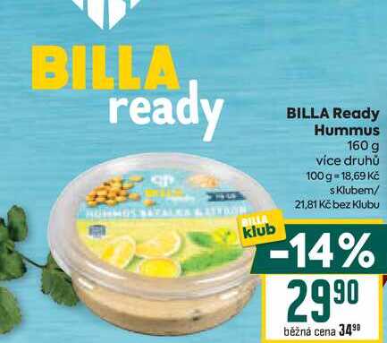 BILLA Ready Hummus 160 g