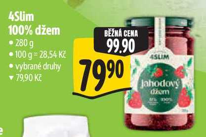 4Slim 100% džem, 280 g