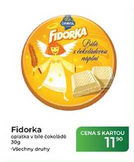 Fidorka oplatka v bílé čokoládě 30 g