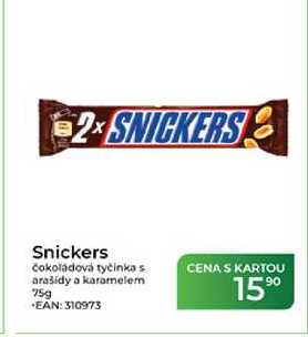 Snickers čokoládová tyčinka s arašidy a karamelem 75g