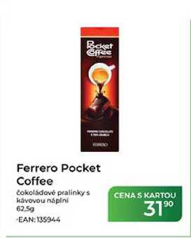 Ferrero Pocket Coffee čokoládové pralinky s kávovou náplní 62.5 g