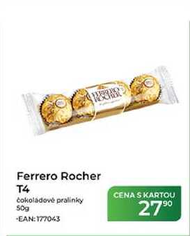 Ferrero Rocher T4 čokoládové pralinky 50g