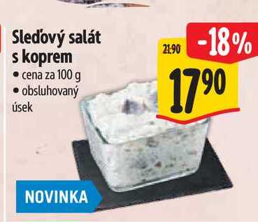 Sledový salát s koprem, cena za 100 g