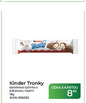 Kinder Tronky oplatková tyčinka s kakaovou náplní 18g  