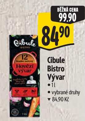 Cibule Bistro Vývar, 1 l