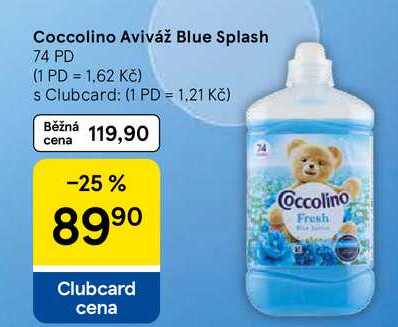 Coccolino Aviváž Blue Splash, 74 PD