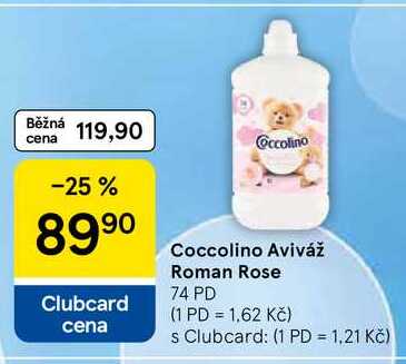 Coccolino Aviváž Roman Rose, 74 PD