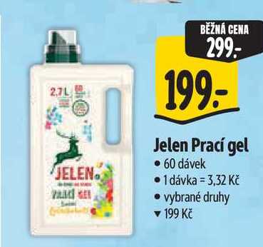Jelen Prací gel, 60 dávek