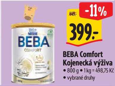 BEBA Comfort Kojenecká výživa, 800 g