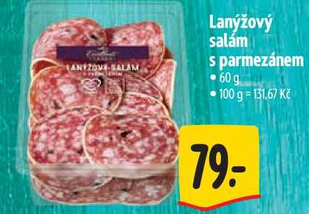 Lanýžový salám s parmezánem, 60 g
