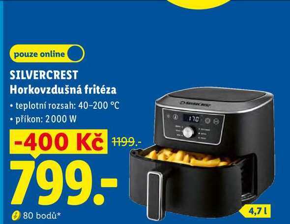 SILVERCREST Horkovzdušná fritéza