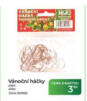 Vánoční háčky zlaté 40ks