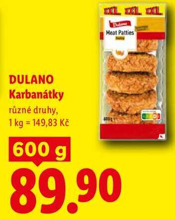 DULANO Karbanátky, 600 g