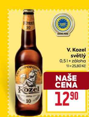 V. Kozel světlý 0,5l
