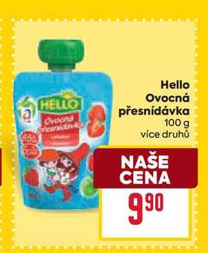 Hello Ovocná přesnídávka 100 g