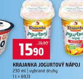 KRAJANKA JOGURTOVÝ NÁPOJ 230 ml vybrané druhy