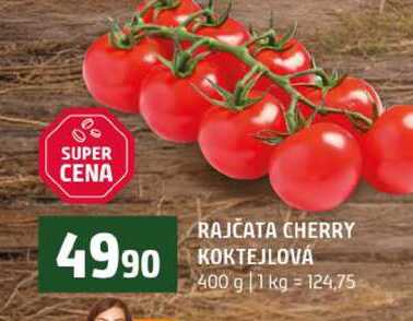 RAJČATA CHERRY KOKTEJLOVÁ 400 g