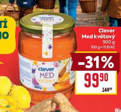 Clever Med květový 900 g 