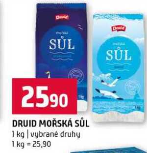 DRUID MOŘSKÁ SŮL 1 kg vybrané druhy