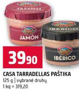 CASA TARRADELLAS PAŠTIKA 125 g vybrané druhy