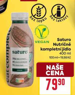 Saturo Nutričně kompletní jídlo 400 ml