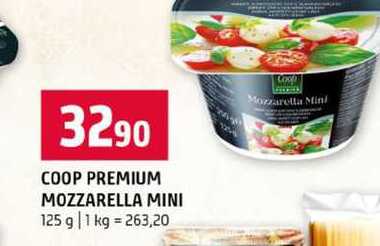 COOP PREMIUM MOZZARELLA MINI 125 g