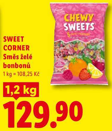 SWEET CORNER Směs želé bonbonů, 1,2 kg