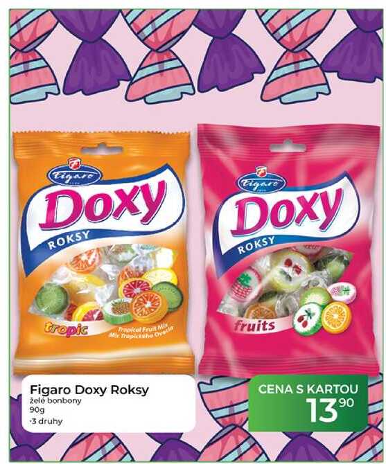 Figaro Doxy Roksy želé bonbony 90g  