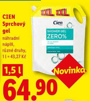 CIEN Sprchový gel, 1,5 l