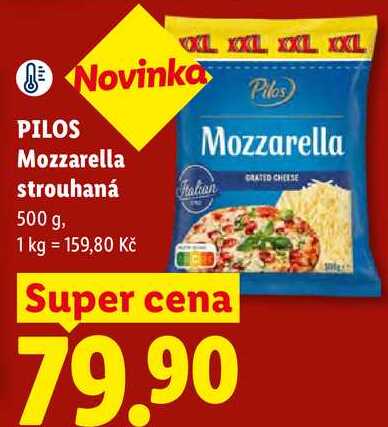 PILOS Mozzarella strouhaná, 500 g
