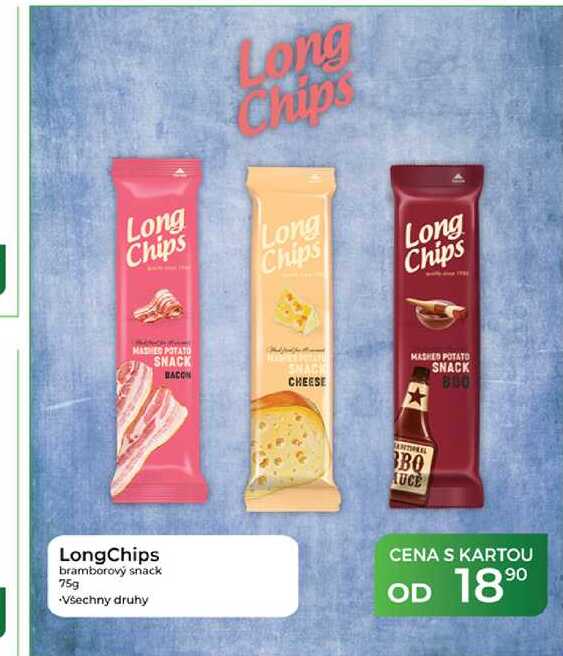 LongChips bramborový snack 75g
