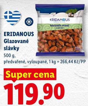 ERIDANOUS Glazované slávky, 500 g