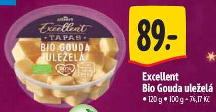 Excellent Bio Gouda uleželá, 120 g