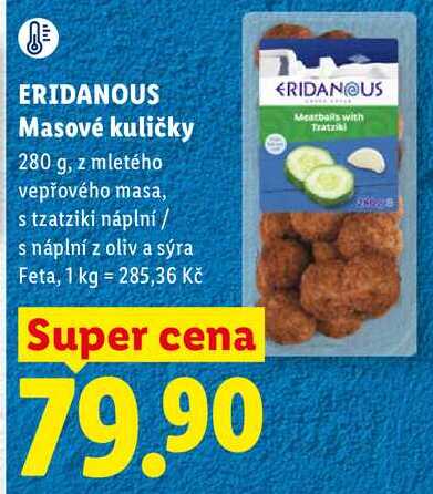 ERIDANOUS Masové kuličky, 280 g
