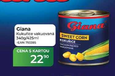 Giana Kukuřice vakuovaná 340g/425ml