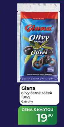 Giana olivy černé sáček 180g