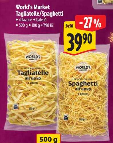 World's Market Tagliatelle/Spaghetti, 500 g